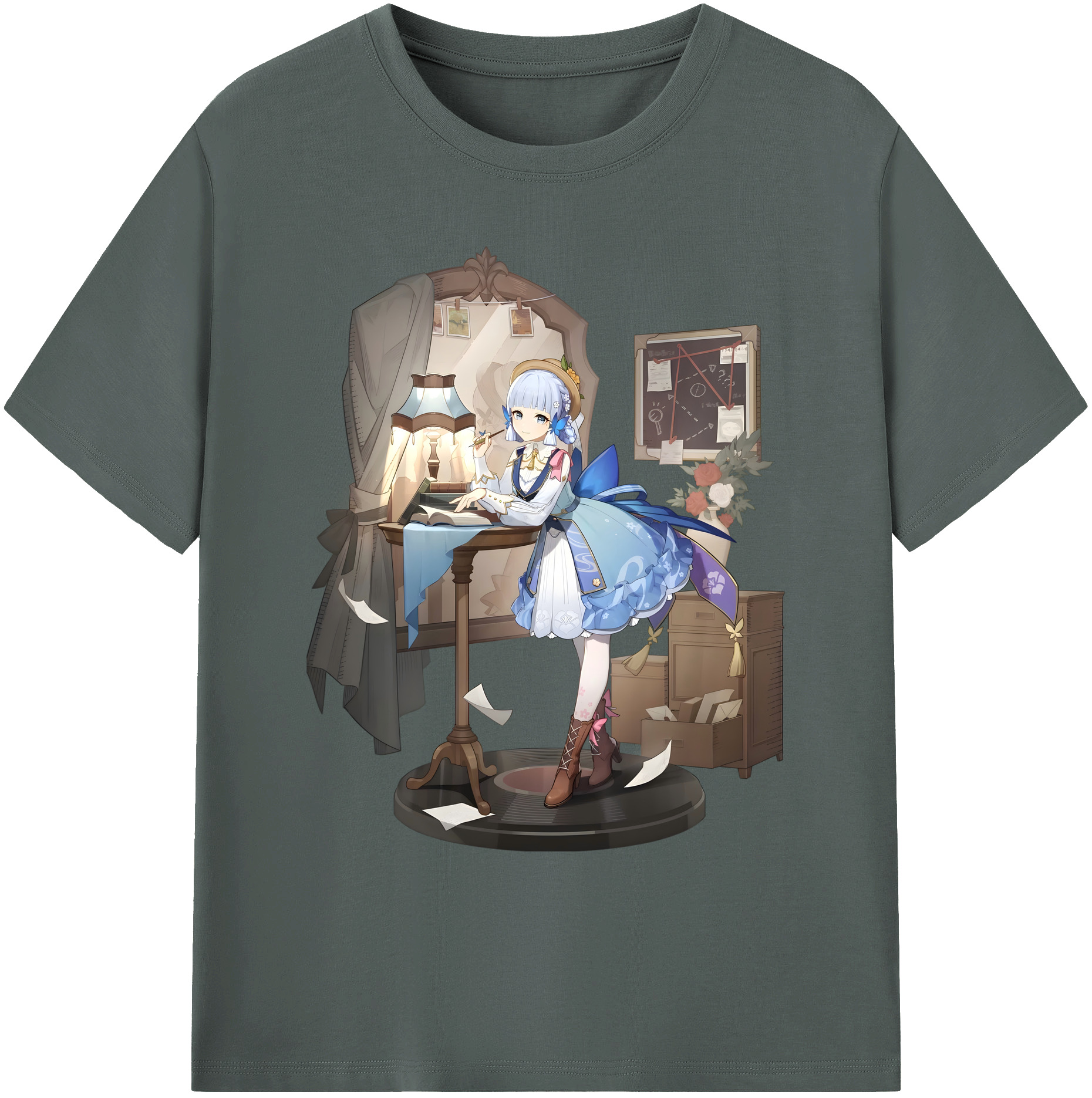 げんし神 神里綾華 神宮寺レン genshin Kamimiya Ren 綿100％ メンズ半袖Tシャツ｜肌触りやわらか＆通気性